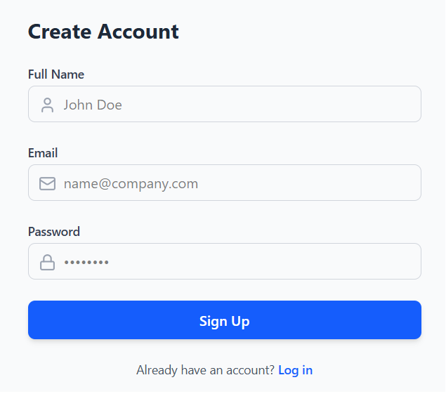 Signup